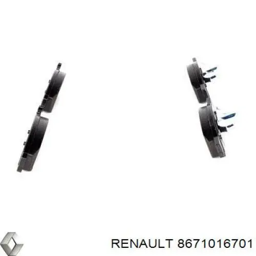 Колодки Renault (RVI) 8671016701 цена, от 25.10 USD