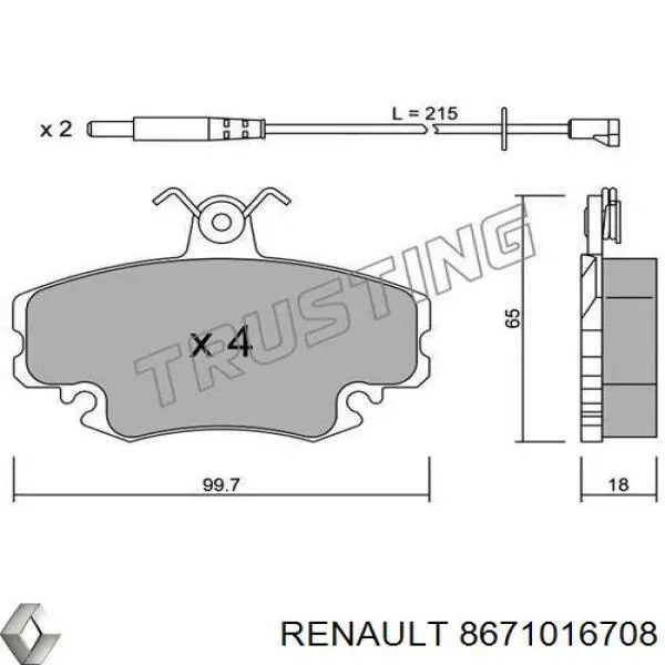 8671016708 Renault (RVI) 