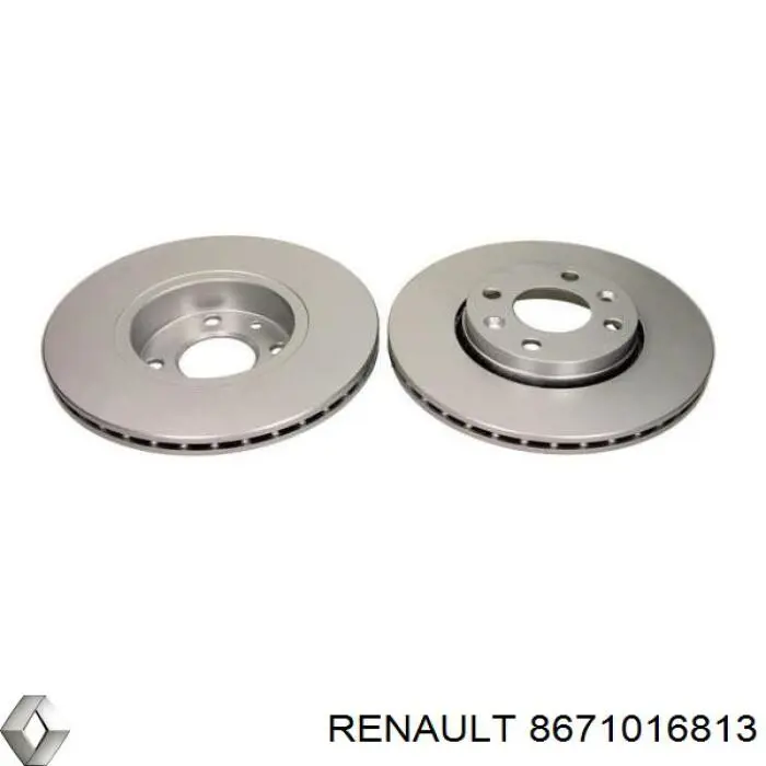 Передние тормозные диски 8671016813 Renault (RVI)