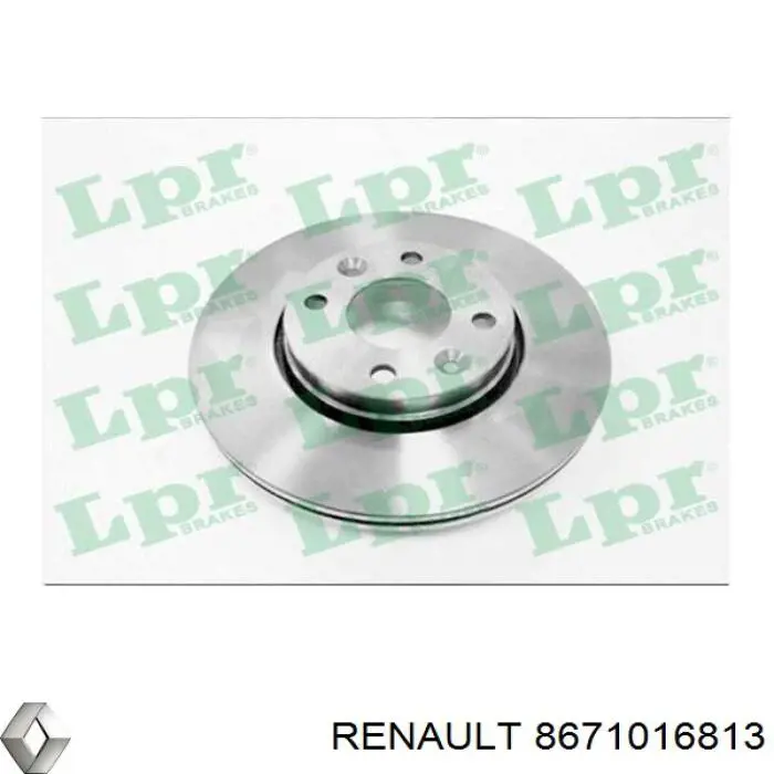 Freno de disco delantero 8671016813 Renault (RVI)