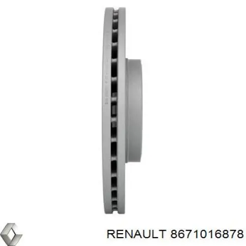 Передний тормозной диск Renault (RVI) 8671016878