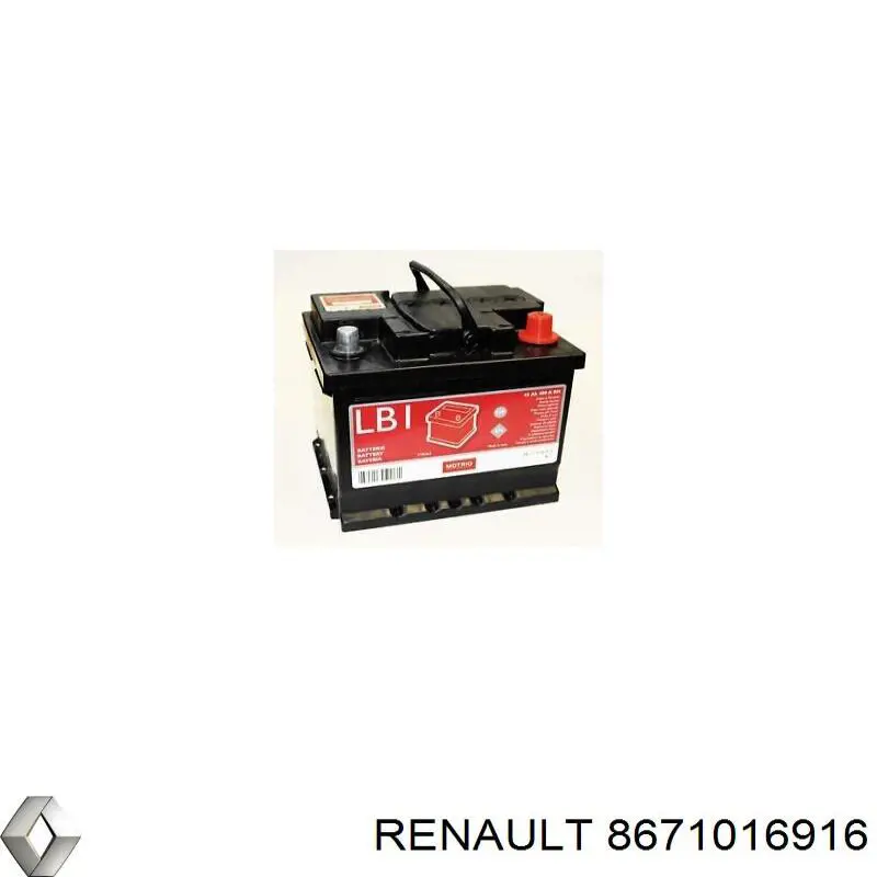 Аккумулятор 8671016916 Renault (RVI)