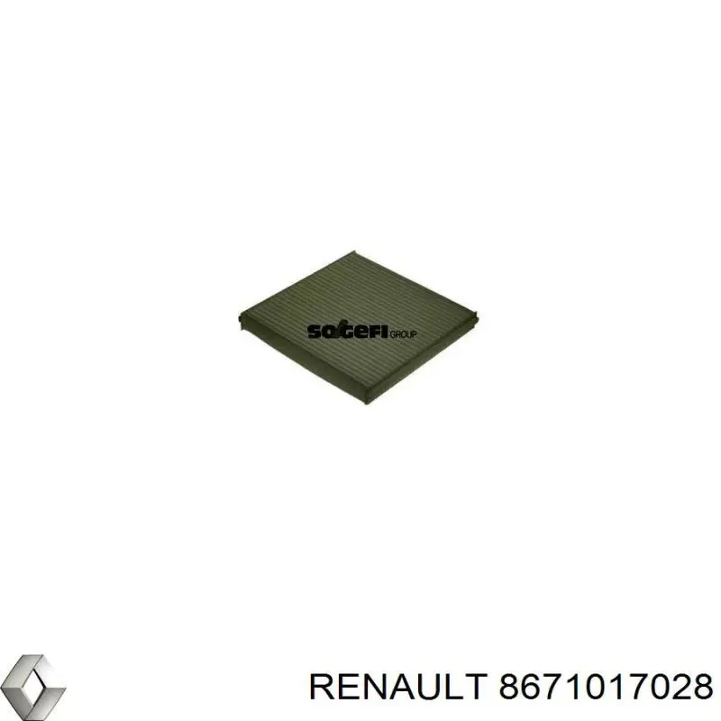 Фильтр воздушный отопителя Renault (RVI) 8671017028 цена, от 7.62 USD