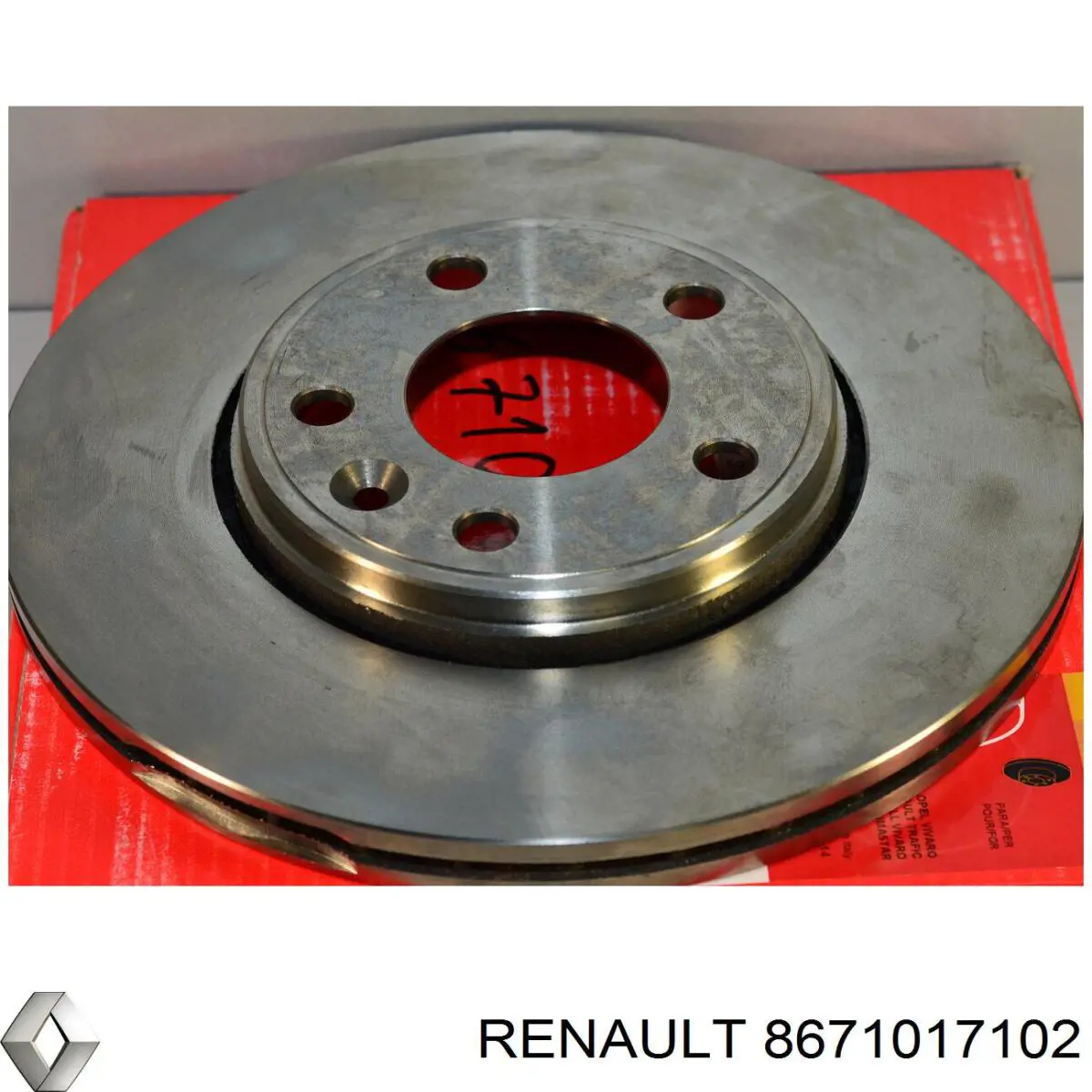 8671017102 Renault (RVI) диск тормозной передний
