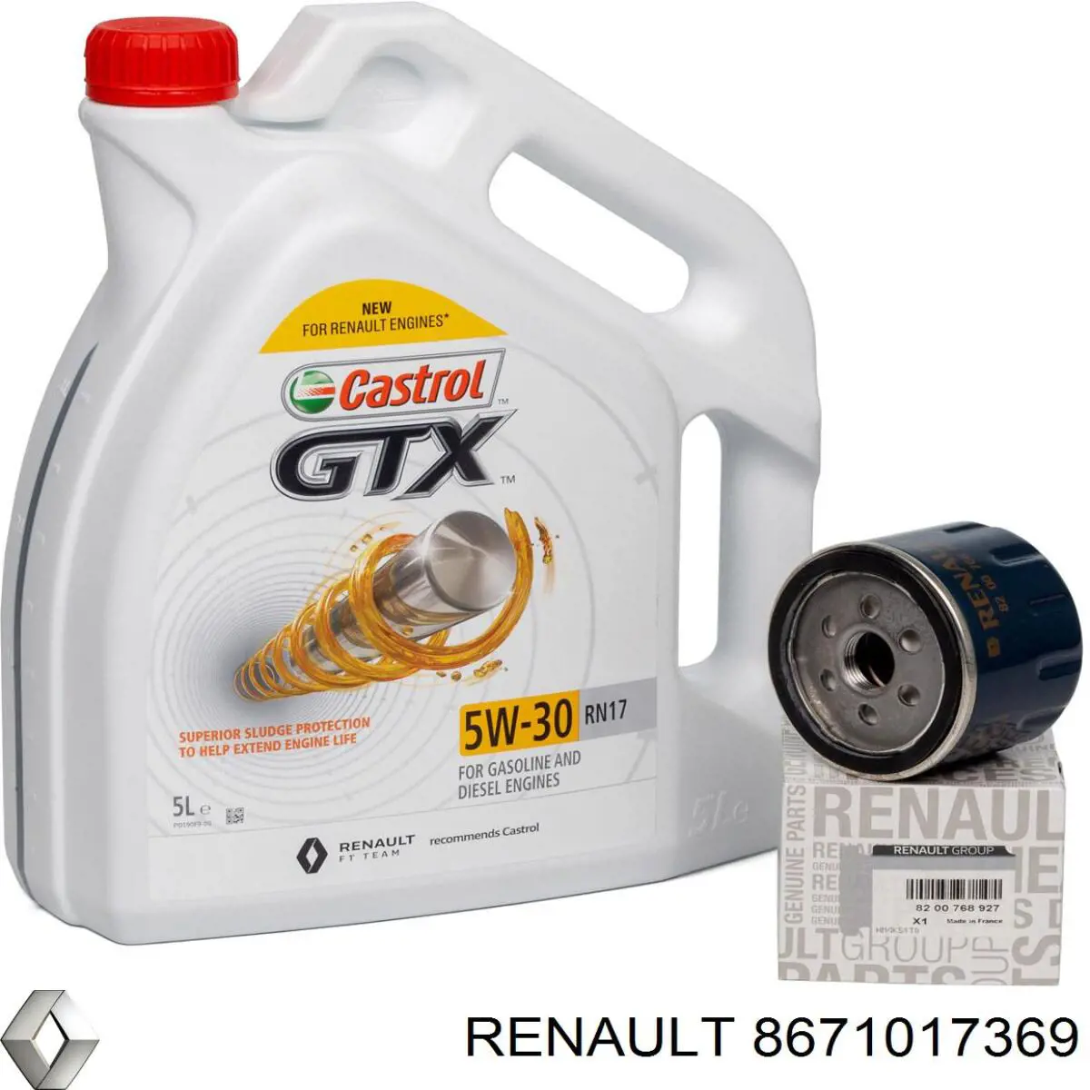 8671017369 Renault (RVI) Filtro de óleo
