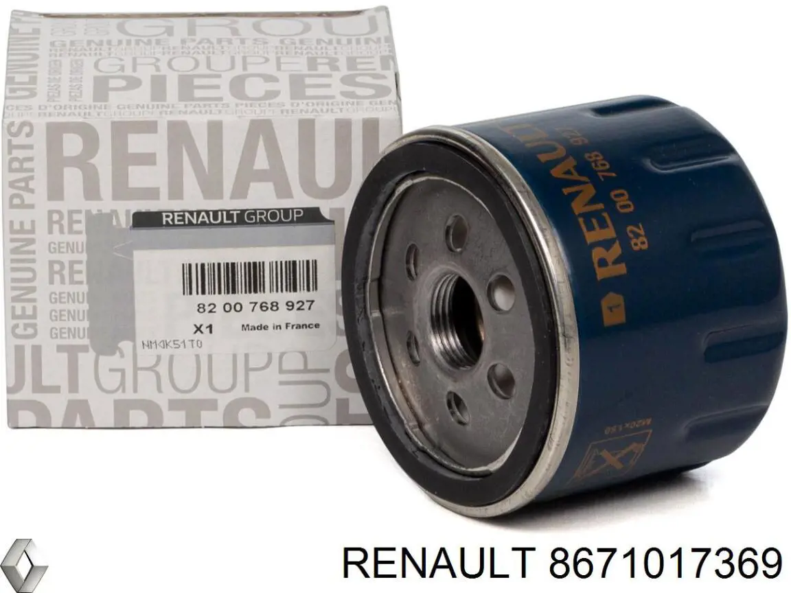 8671017369 Renault (RVI) Filtro de óleo