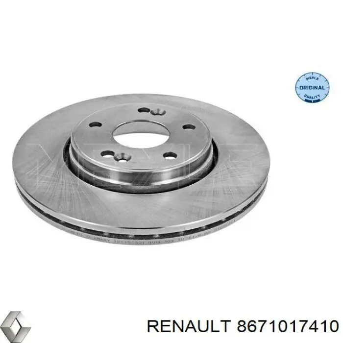 8671017410 Renault (RVI) диск тормозной передний