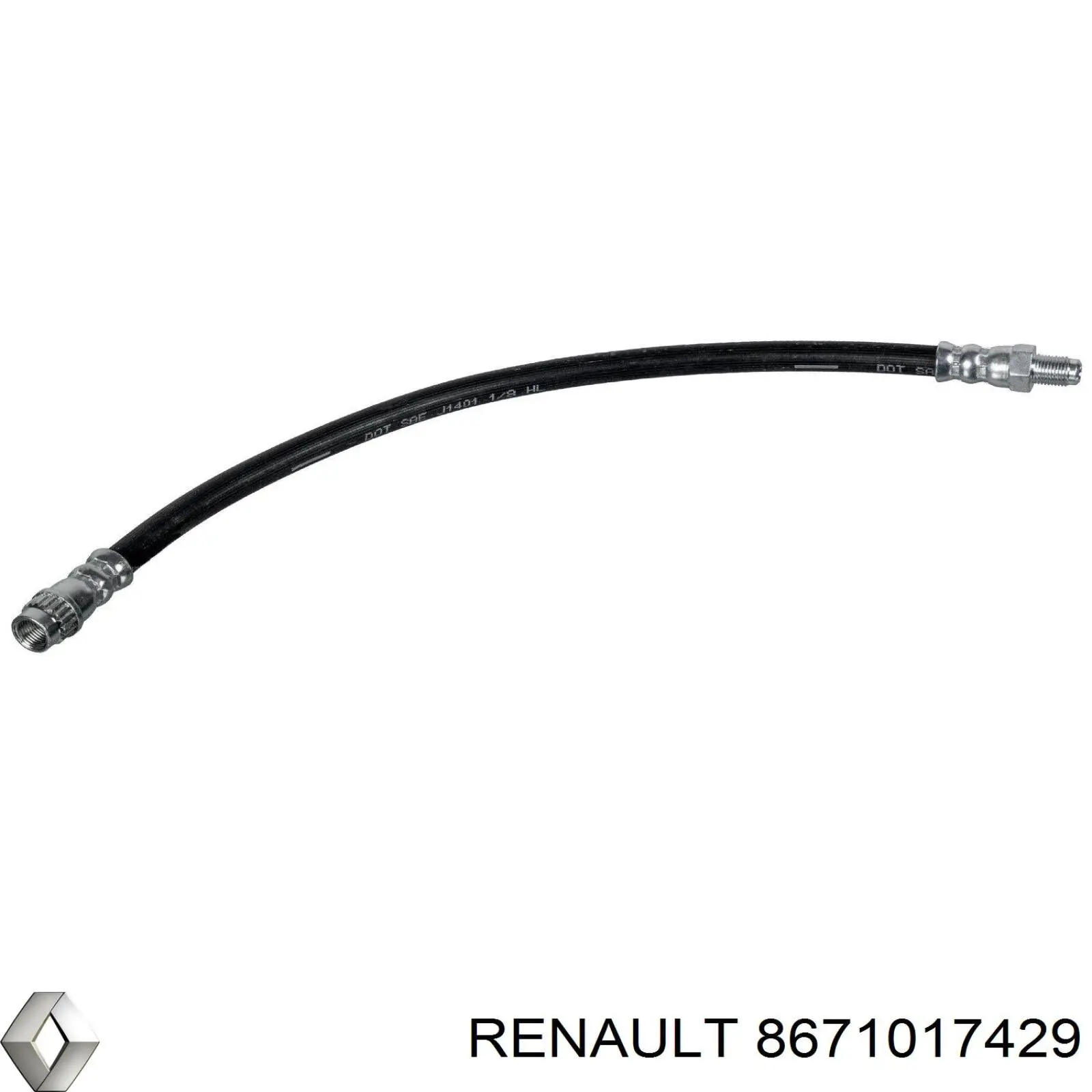 Задний тормозной шланг 8671017429 Renault (RVI)