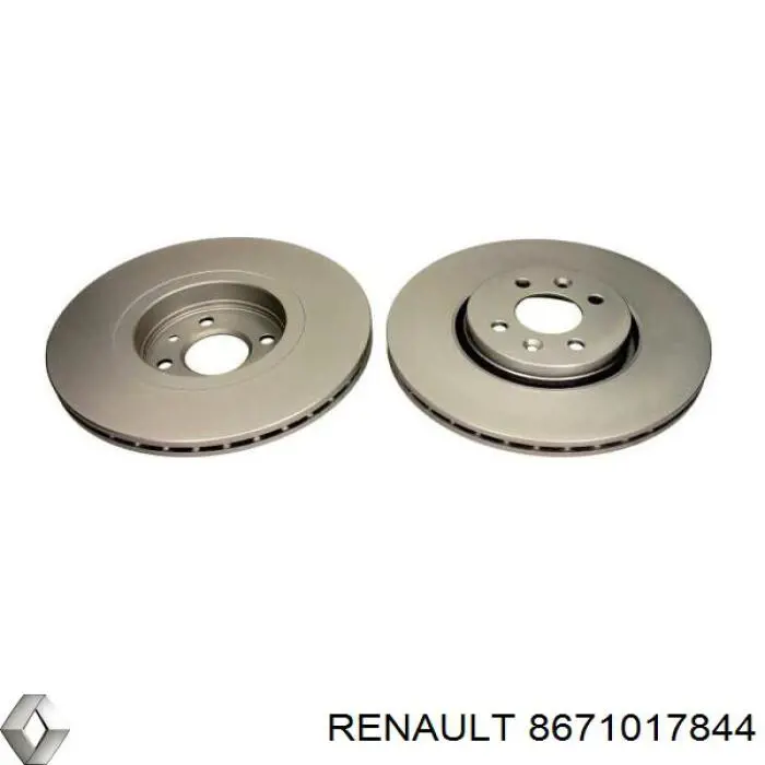 Передние тормозные диски 8671017844 Renault (RVI)