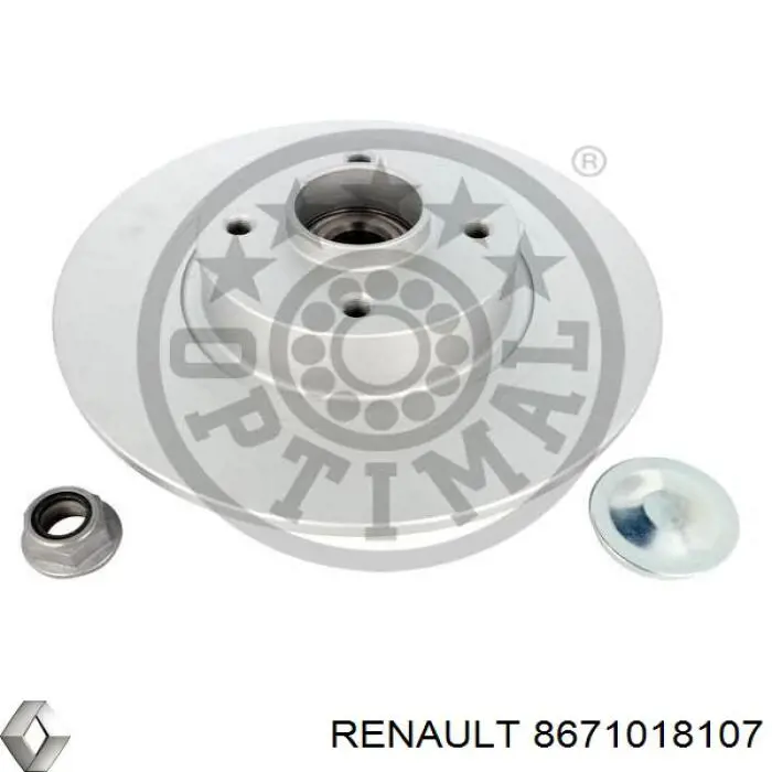 Задний тормозной диск Renault (RVI) 8671018107 цена, от 84.85 USD