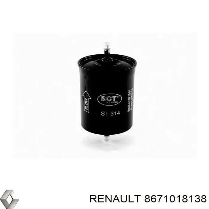 Filtro combustible 8671018138 Renault (RVI)