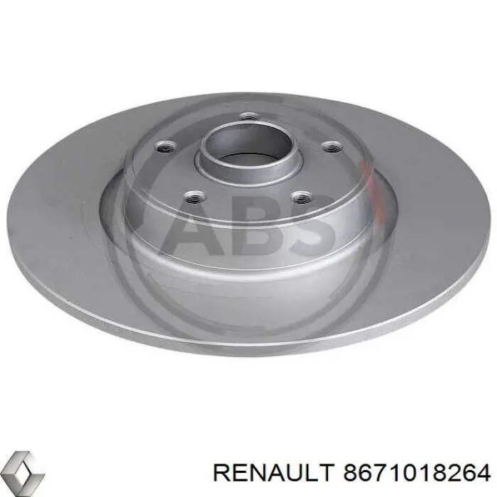 Тормозные диски 8671018264 Renault (RVI)