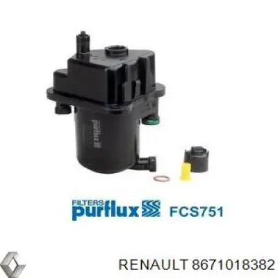 8671018382 Renault (RVI) топливный фильтр