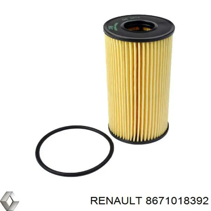 Filtro de aceite 8671018392 Renault (RVI)