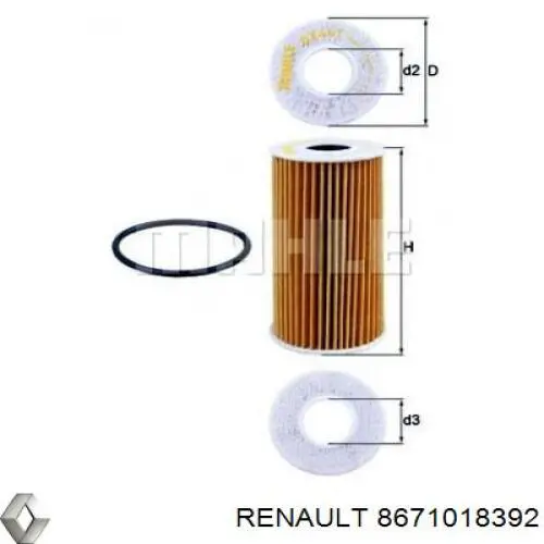 Фильтр очистки масла центробежный Renault (RVI) 8671018392 цена, от 6.19 USD