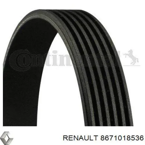 Ремень генератора 8671018536 Renault (RVI)