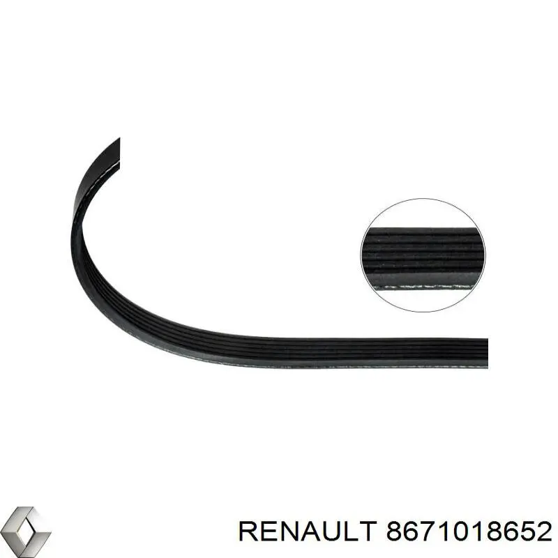 Клиновый ремень Renault (RVI) 8671018652 цена, от  