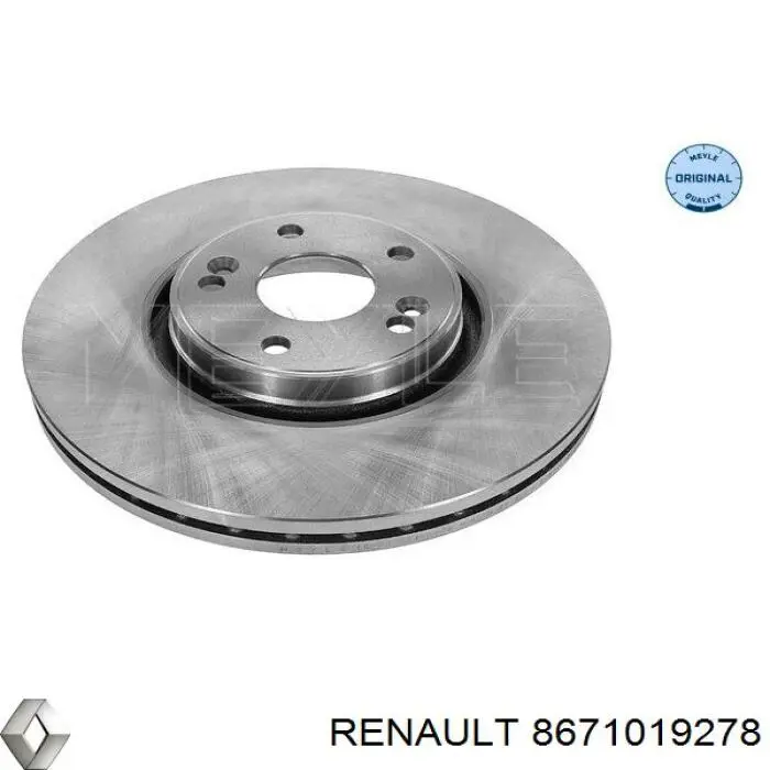 8671019278 Renault (RVI) диск тормозной передний
