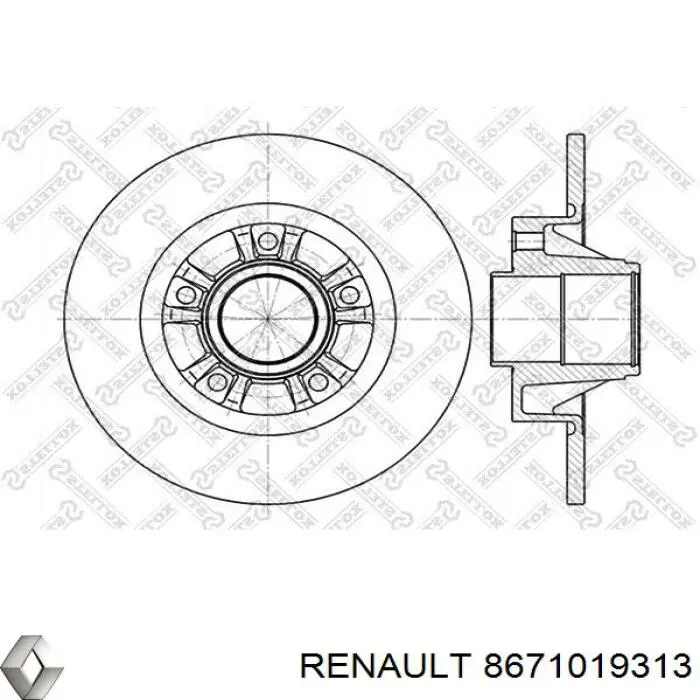 Тормозные диски 8671019313 Renault (RVI)