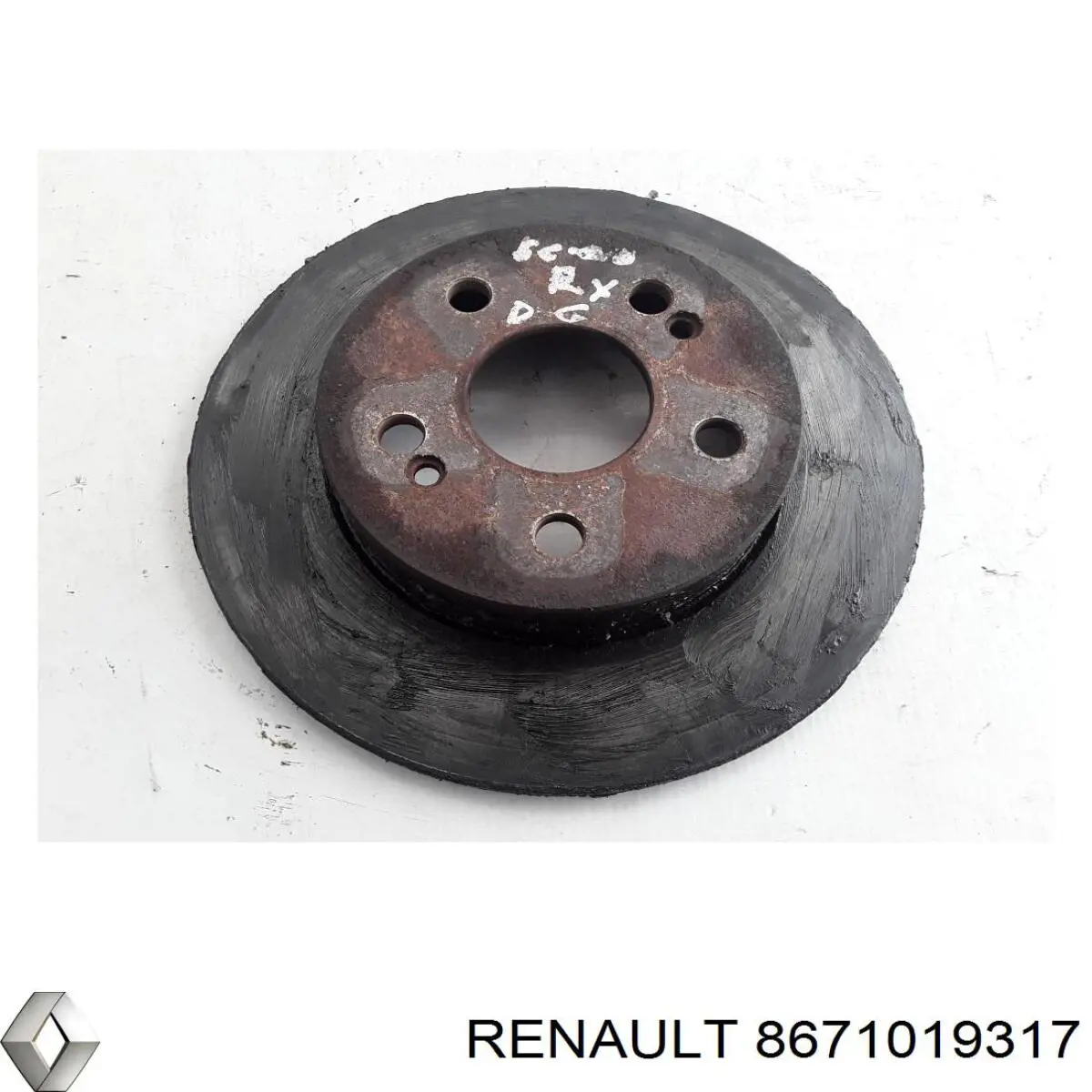 8671019317 Renault (RVI) диск тормозной задний