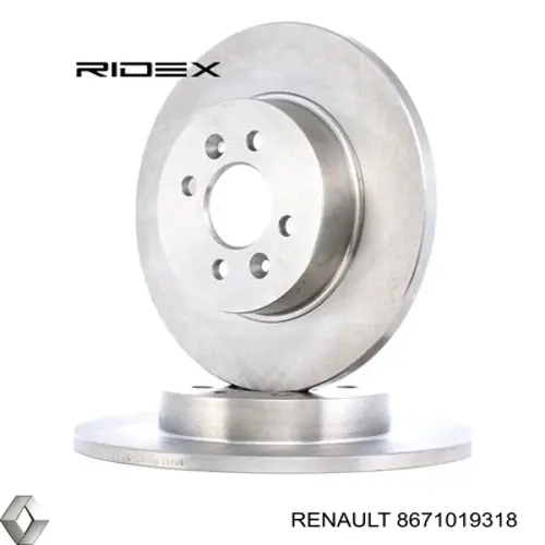 8671019318 Renault (RVI) диск тормозной задний