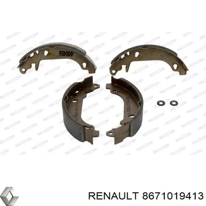 8671019413 Renault (RVI) колодки тормозные задние барабанные