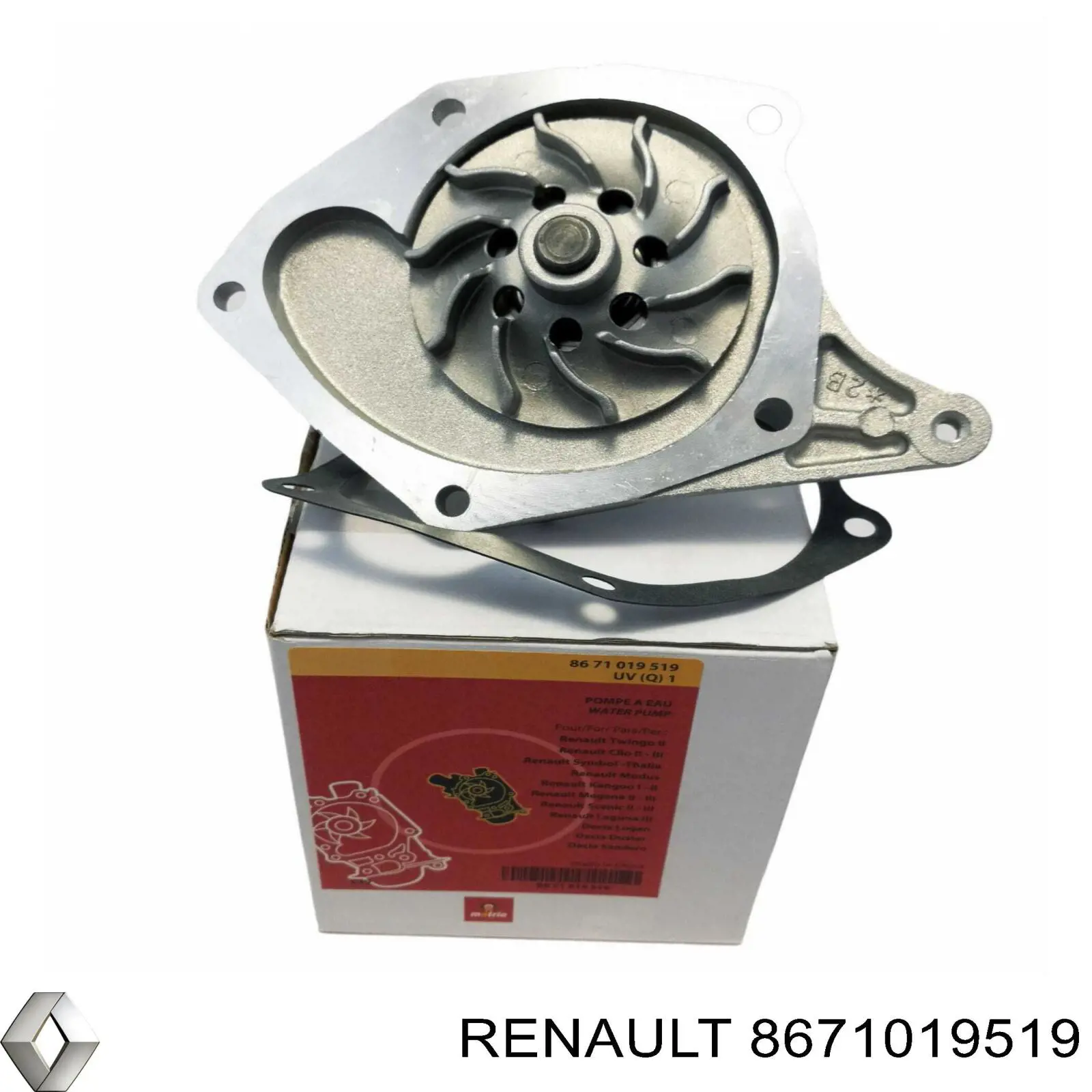 8671019519 Renault (RVI) помпа