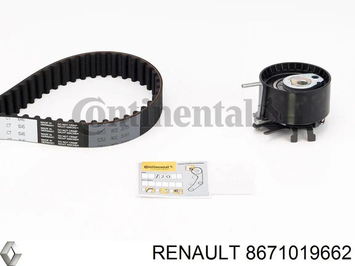 8671019662 Renault (RVI) комплект грм