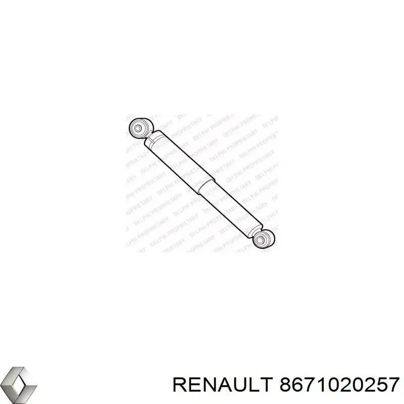 Стойка амортизатора задняя Renault (RVI) 8671020257 цена, от 31.32 USD