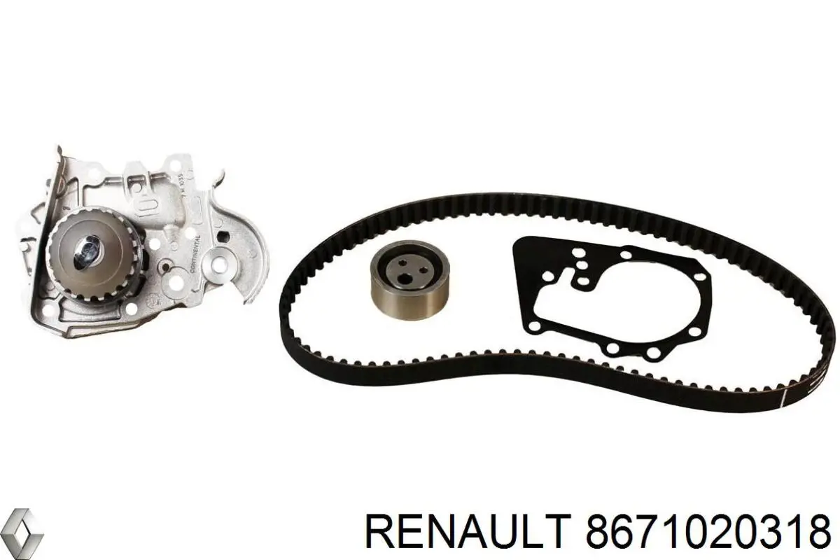 ГРМ ремни Renault (RVI) 8671020318
