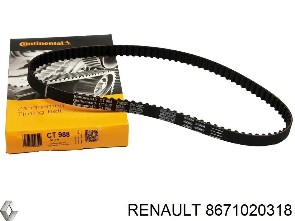 Купить 8671020318 Renault (RVI) Ремень газораспределительного механизма