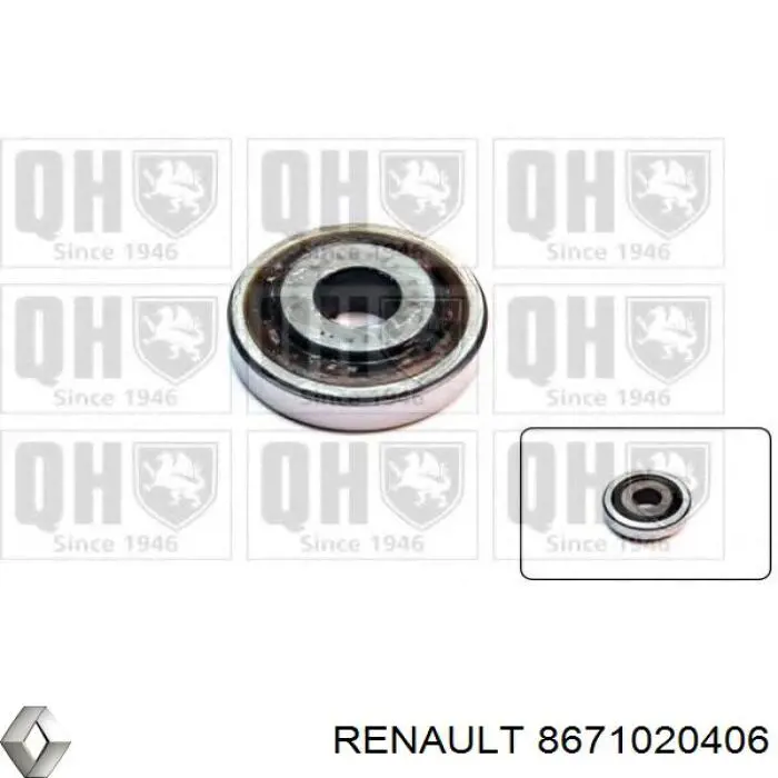 Опора амортизатора переднего 8671020406 Renault (RVI)