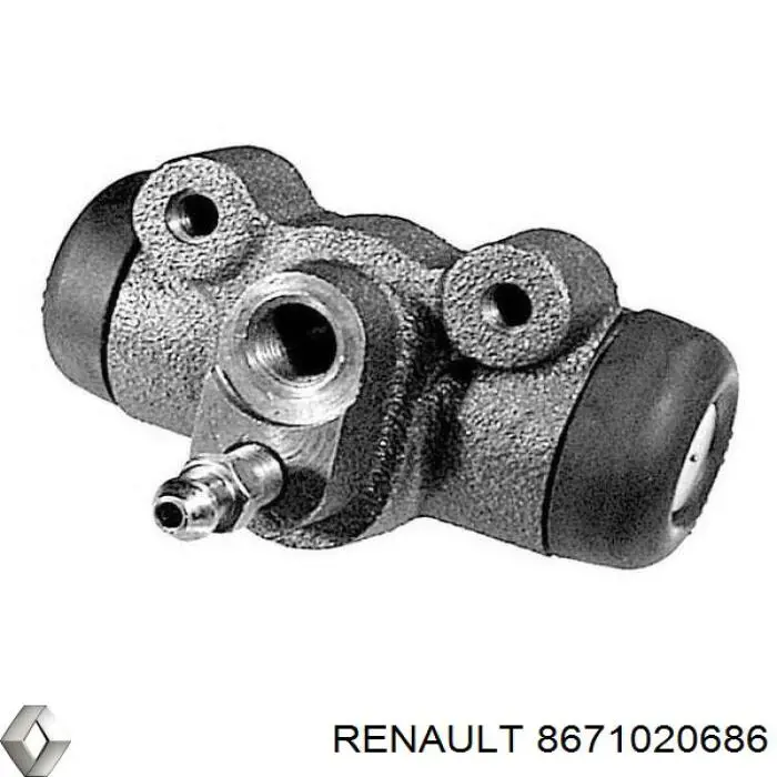 8671020686 Renault (RVI) колодки тормозные задние барабанные