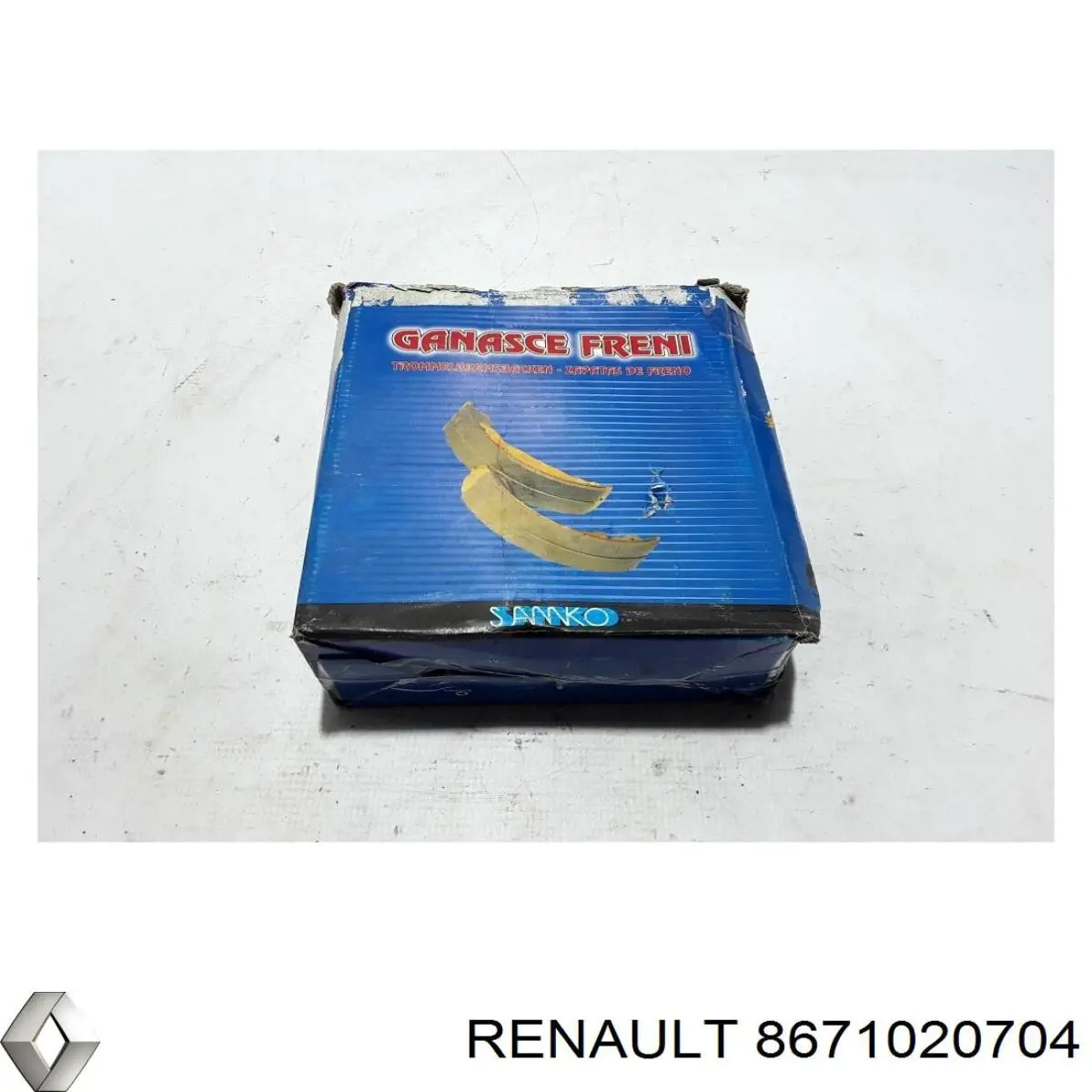 8671020704 Renault (RVI) колодки тормозные задние барабанные
