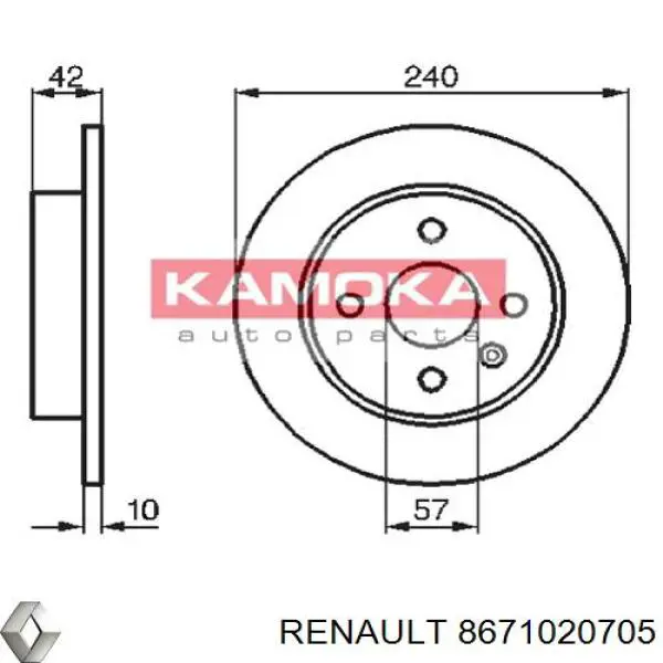 Тормоза рабочие задние ножные и тормозные барабаны Renault (RVI) 8671020705 цена, от 19.15 USD