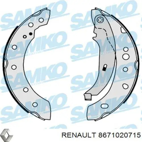 Тормоза рабочие задние ножные и тормозные барабаны Renault (RVI) 8671020715 цена, от 30.51 USD