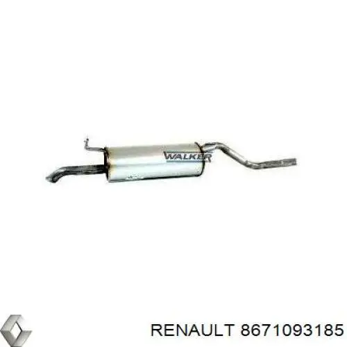 8671093185 Renault (RVI) Выхлопная труба