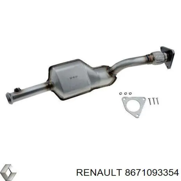 Купить 8671093354 Renault (RVI) Приёмная труба