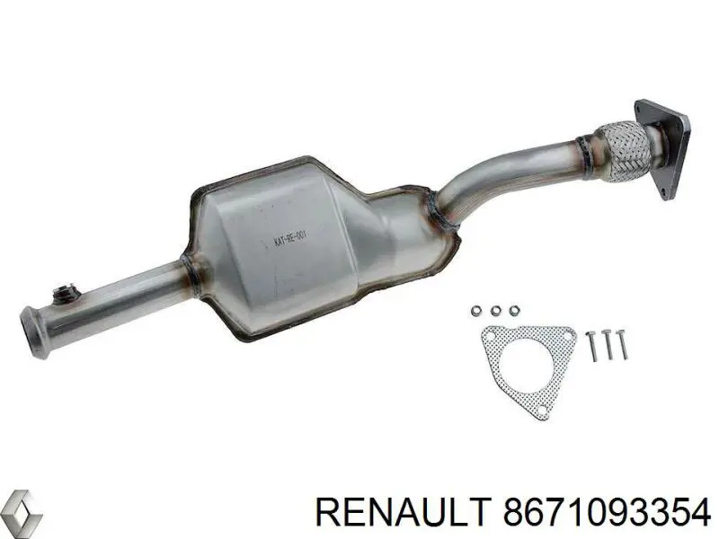 Приёмная труба 8671093354 Renault (RVI)