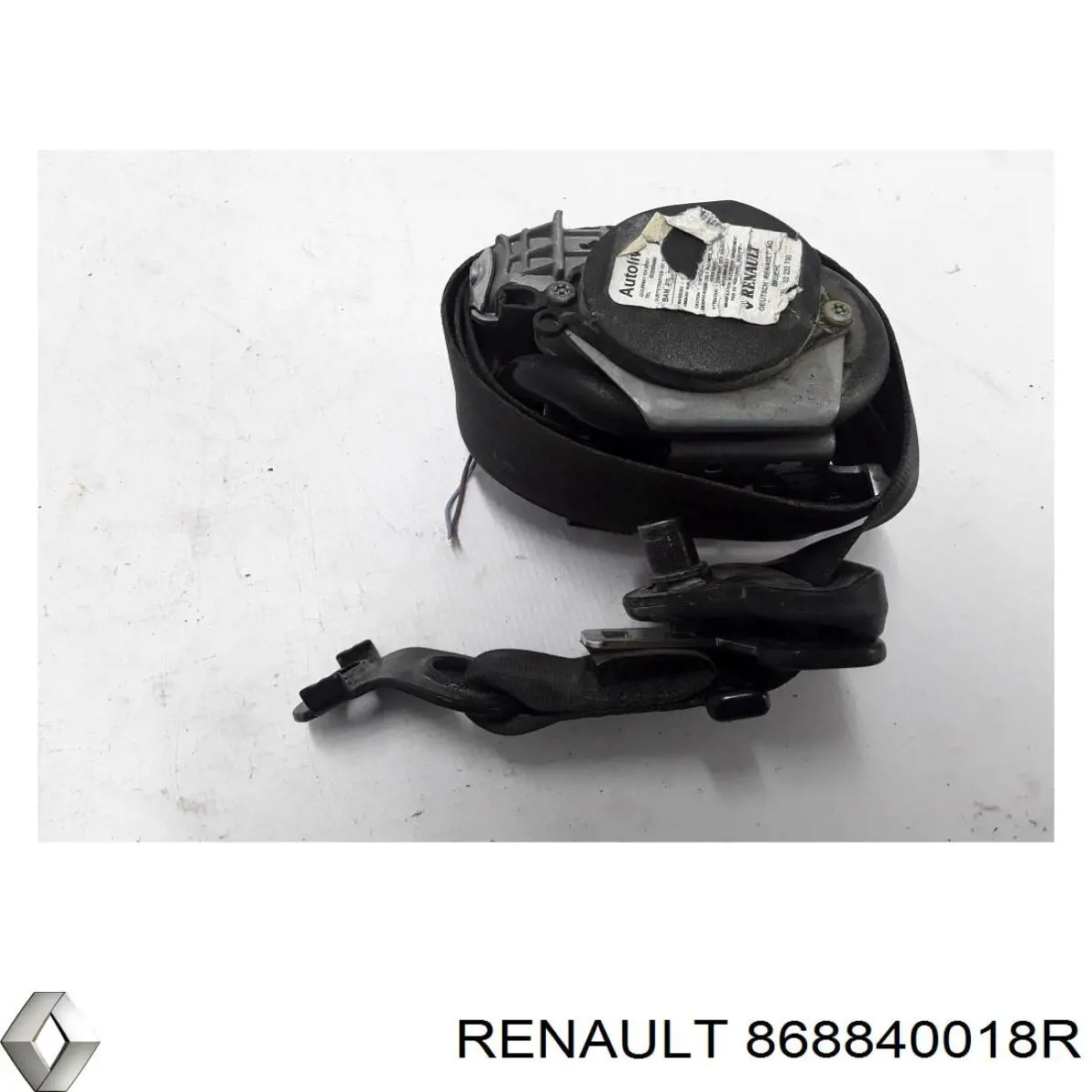 Ремень безопасности передний левый Renault (RVI) 868840018R цена, от 25.34 USD