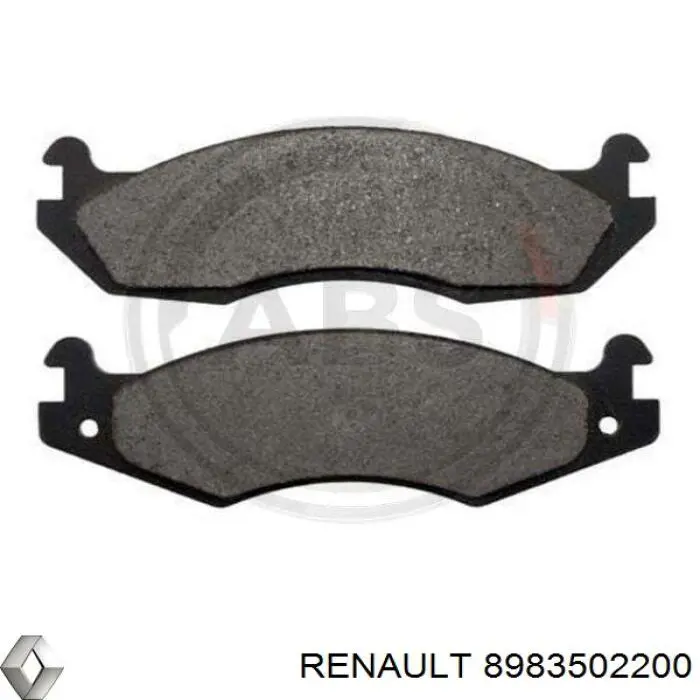 8983502200 Renault (RVI) колодки тормозные передние дисковые