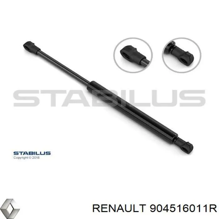 904516011R Renault (RVI) Амортизатор крышки багажника