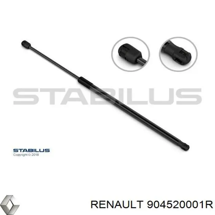 Амортизатор задней двери Renault (RVI) 904520001R цена, от 3.83 USD