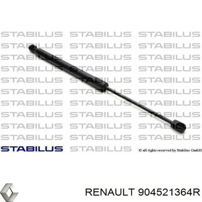 Амортизатор багажника 904521364R Renault (RVI)
