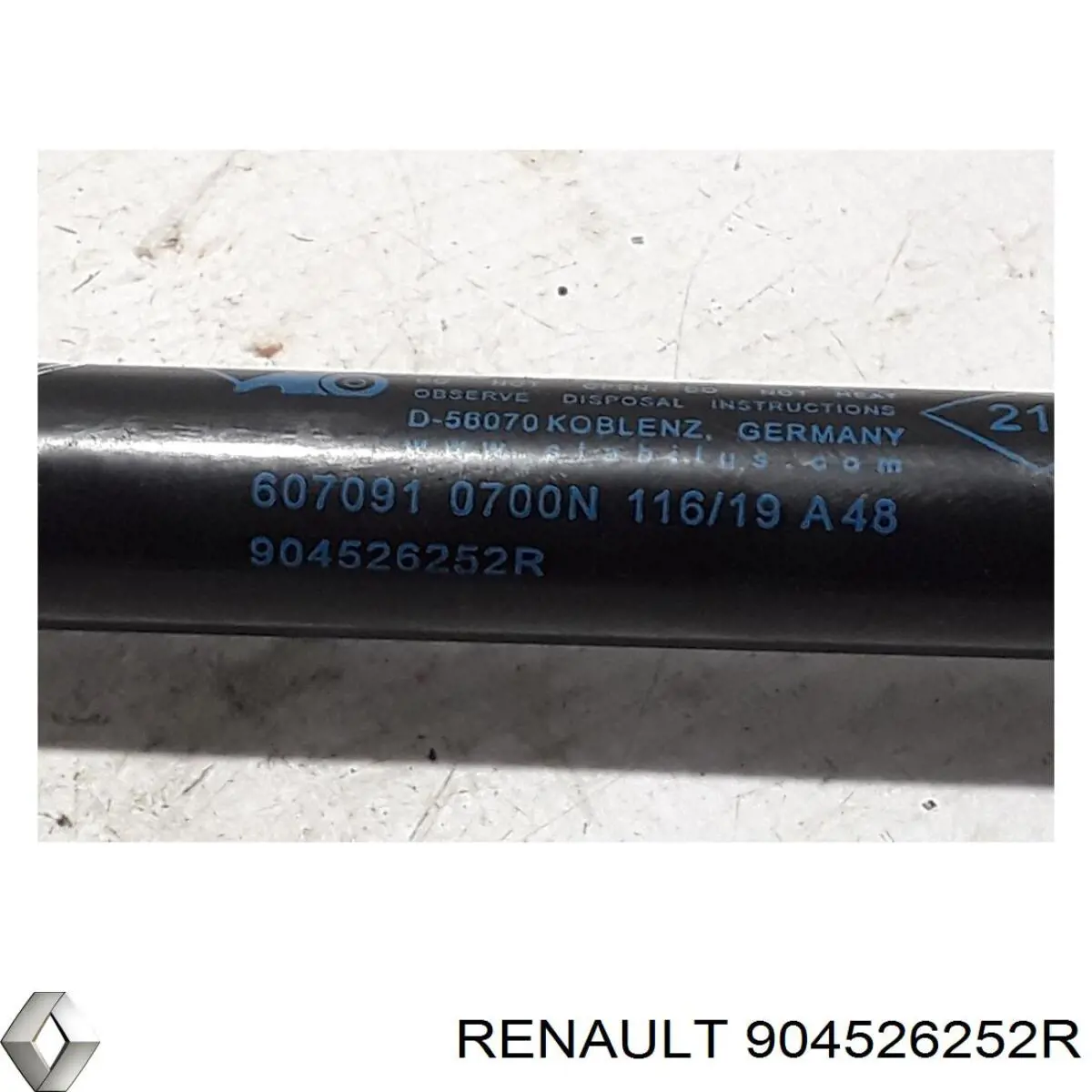 904526252R Renault (RVI) Амортизатор крышки багажника