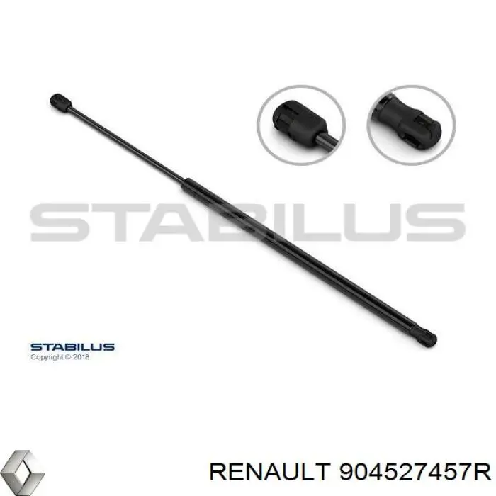 Амортизатор багажника 904527457R Renault (RVI)