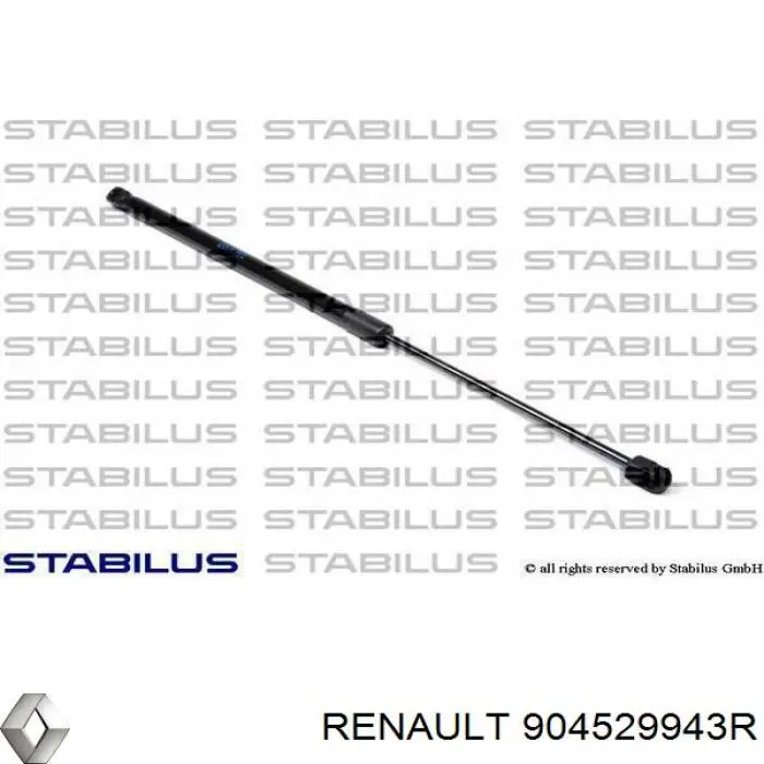 904529943R Renault (RVI) Амортизатор крышки багажника