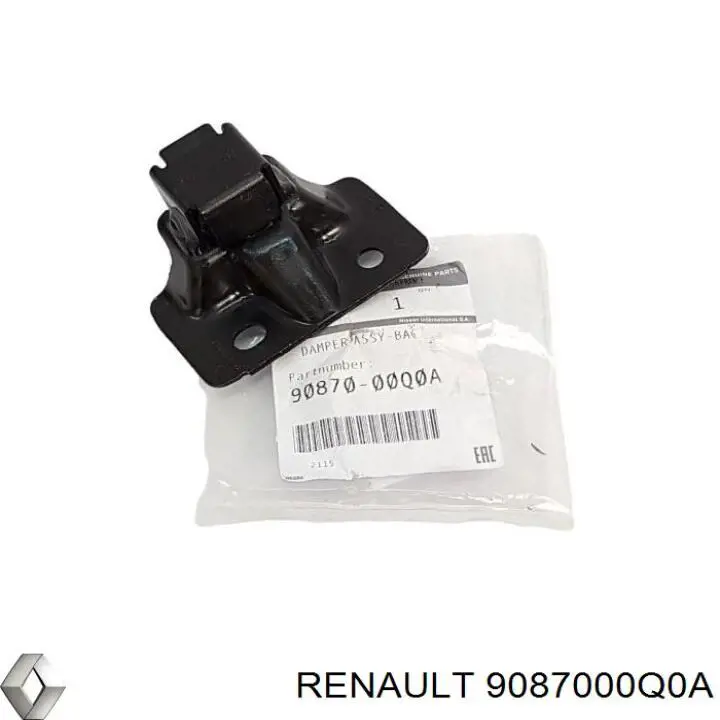 9087000Q0A Renault (RVI) Фиксатор/петля (зацеп) замка задней распашной двери, левый нижний