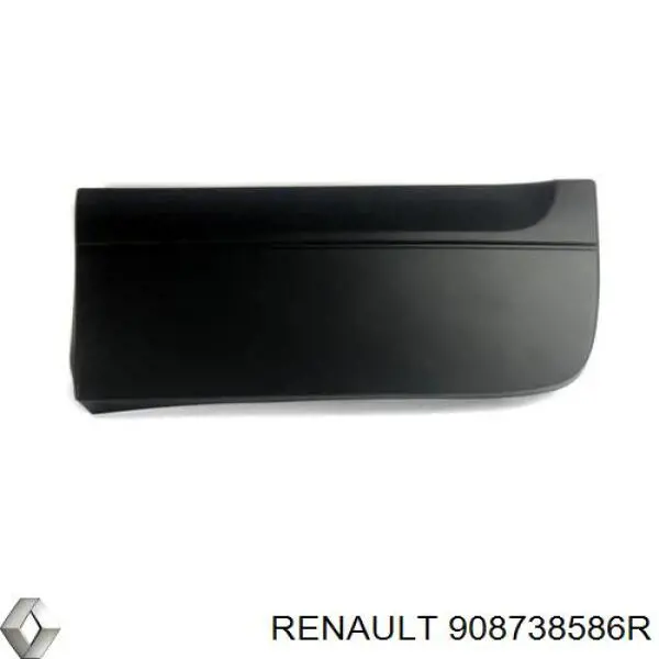 908738586R Renault (RVI) moldura da porta traseira esquerda