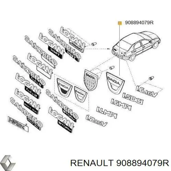  Renault (RVI) 908894079R цена, от 13.94 USD